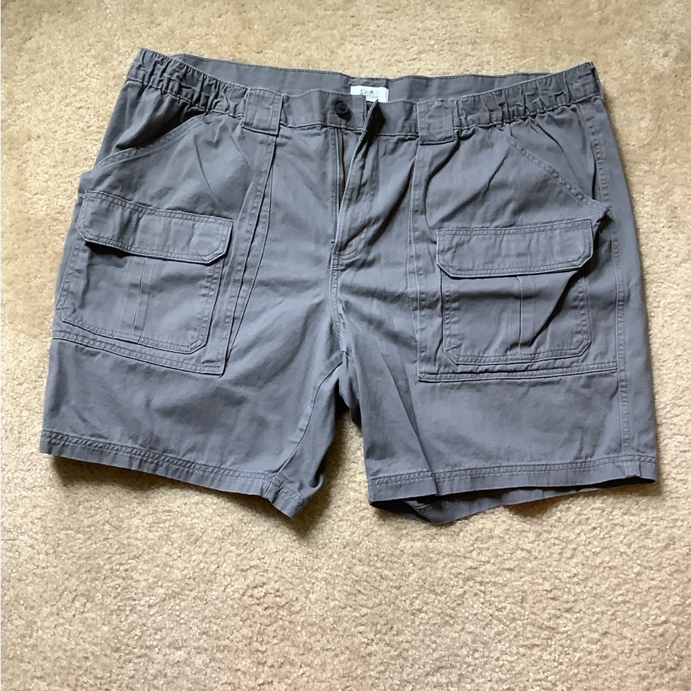 Croft & Barrow Gray Cargo Shorts Lightweight Cotton Blend